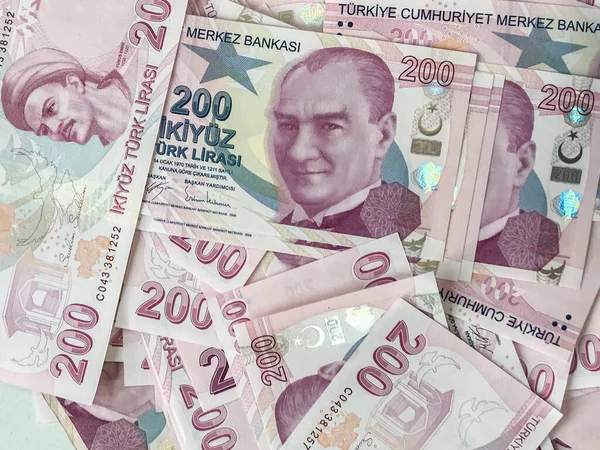 Turecká Lira Turecké Peníze Turecký Turk Parasi Lira — Stock fotografie