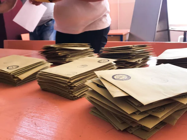 Counting of votes in the general elections Turkey, June 23, 2019, istanbul, Turkey