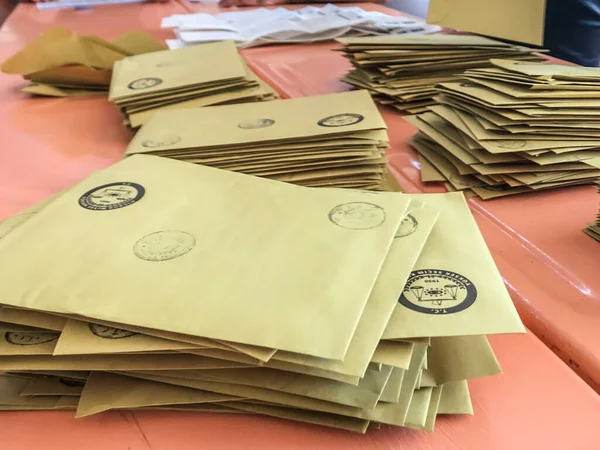 Counting of votes in the general elections Turkey, June 23, 2019, istanbul, Turkey