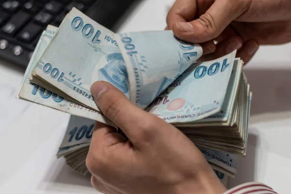 土耳其里拉 土耳其货币 土耳其土耳其土耳其人帕拉西里拉 — 图库照片
