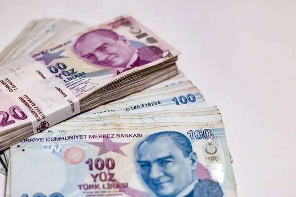 Turkisk Lira Turkiska Pengar Turkisk Turk Parasi Lira — Stockfoto