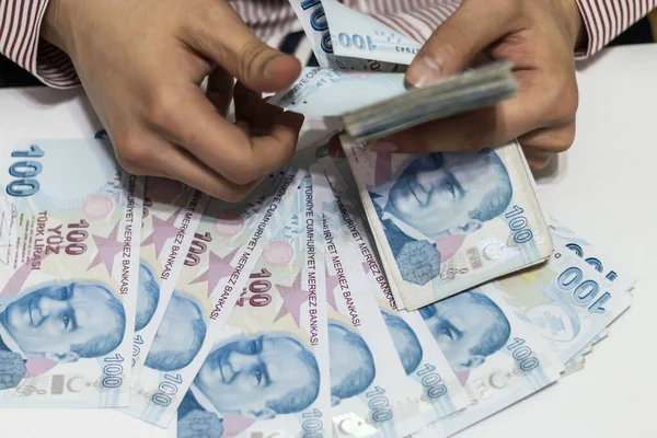 Tyrkiske Lira Tyrkiske Penger Tyrkisk Turk Parasi Lira – stockfoto