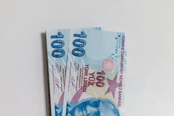 Lira Turca Dinheiro Turco Turkish Turk Parasi Lira — Fotografia de Stock