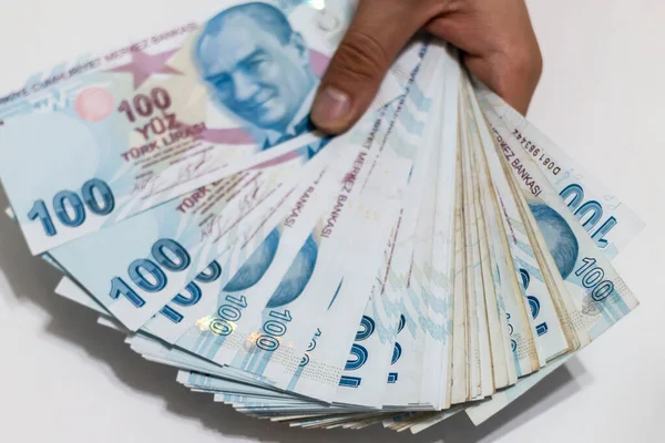 Turkisk Lira Turkiska Pengar Turkisk Turk Parasi Lira — Stockfoto