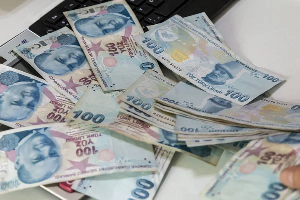 Turkse Lira Turks Geld Turkse Turk Parasi Lira — Stockfoto