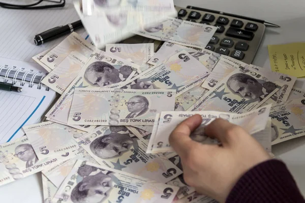 Turkse Lira Turks Geld Turkse Turk Parasi Lira — Stockfoto