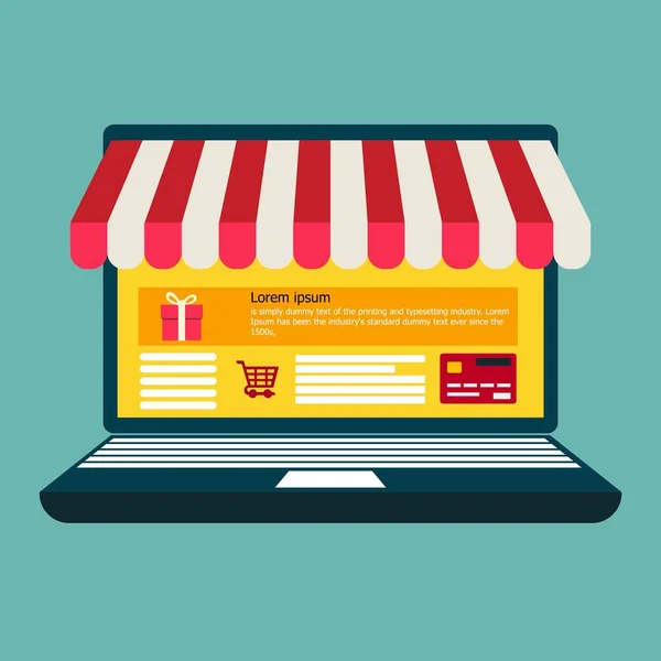 Web Sitesi veya Mobil Uygulama Vektör Kavramı Pazarlama ve Dijital pazarlama Online Alışveriş. Yatay görünüm. Vektör