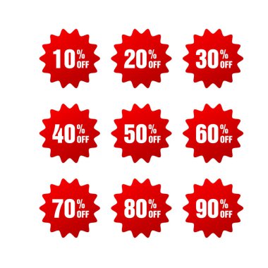 İndirim fiyat etiketi beyaz arkaplan