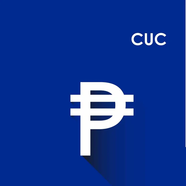 Cuba Peso Geld Vector Symbool — Stockvector