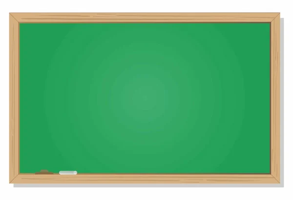 Blank Blackboard Green Background — Stock Vector