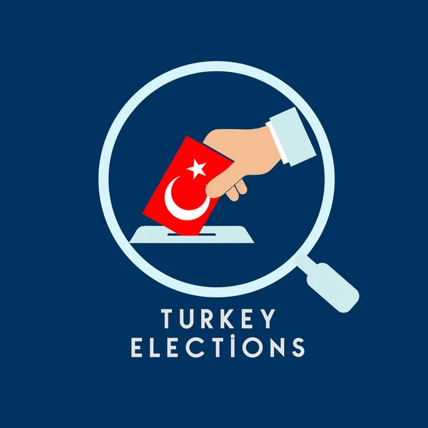 Törökország Választások Akp Mhp Chp Bbp Iyi Vektor Munka — Stock Vector