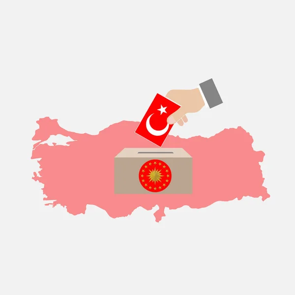 Elecciones Turquía Akp Mhp Chp Bbp Iyi Trabajo Vectorial — Archivo Imágenes Vectoriales