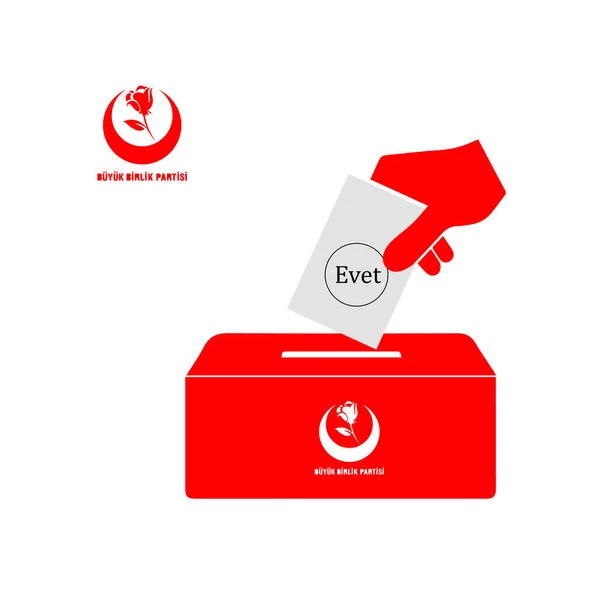 Törökország Választások Akp Mhp Chp Bbp Iyi Vektor Munka — Stock Vector