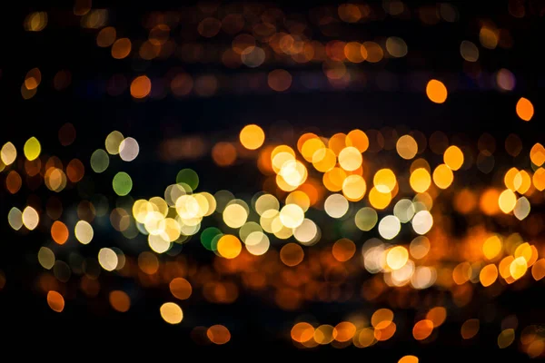 Bokeh Effect Night City Lights — Stock Photo, Image