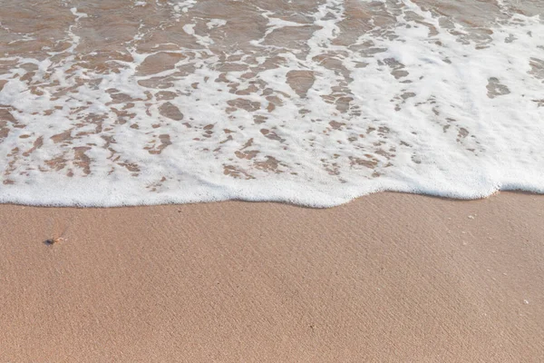 Havet Krusningar Slog Stranden — Stockfoto