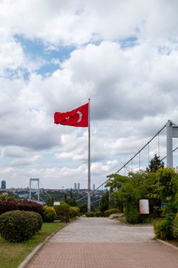 İSTANBUL, TURKEY, 18 Haziran 2021, Otagtepe 'den İstanbul Boğazı. İstanbul, Türkiye