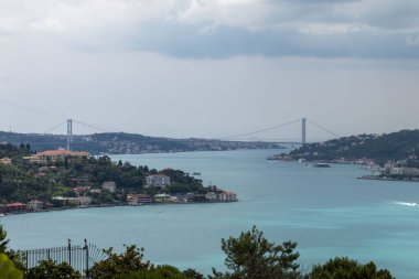 İSTANBUL, TURKEY, 18 Haziran 2021, Otagtepe 'den İstanbul Boğazı. İstanbul, Türkiye