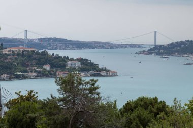 İSTANBUL, TURKEY, 18 Haziran 2021, Otagtepe 'den İstanbul Boğazı. İstanbul, Türkiye