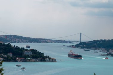 İSTANBUL, TURKEY, 18 Haziran 2021, Otagtepe 'den İstanbul Boğazı. İstanbul, Türkiye