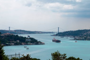 İSTANBUL, TURKEY, 18 Haziran 2021, Otagtepe 'den İstanbul Boğazı. İstanbul, Türkiye