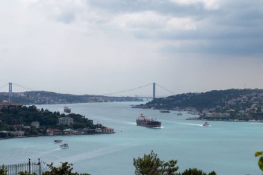 İSTANBUL, TURKEY, 18 Haziran 2021, Otagtepe 'den İstanbul Boğazı. İstanbul, Türkiye