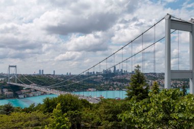 İSTANBUL, TURKEY, 18 Haziran 2021, Otagtepe 'den İstanbul Boğazı. İstanbul, Türkiye