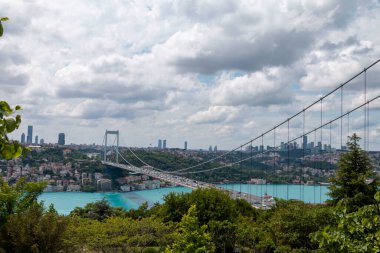 İSTANBUL, TURKEY, 18 Haziran 2021, Otagtepe 'den İstanbul Boğazı. İstanbul, Türkiye