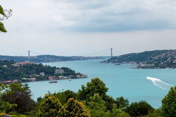 İSTANBUL, TURKEY, 18 Haziran 2021, Otagtepe 'den İstanbul Boğazı. İstanbul, Türkiye