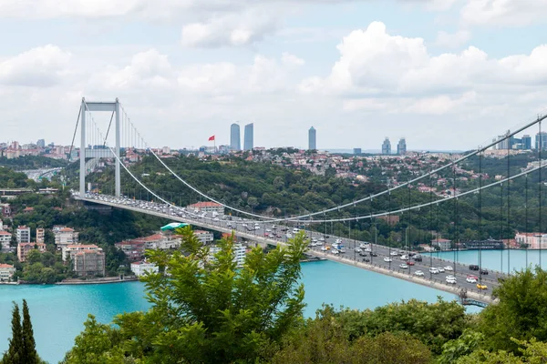 İSTANBUL, TURKEY, 18 Haziran 2021, Otagtepe 'den İstanbul Boğazı. İstanbul, Türkiye