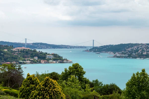 Istanbul Turkey Juni 2021 Istanbul Bosporus Uit Otagtepe Istanbul Turkije — Stockfoto