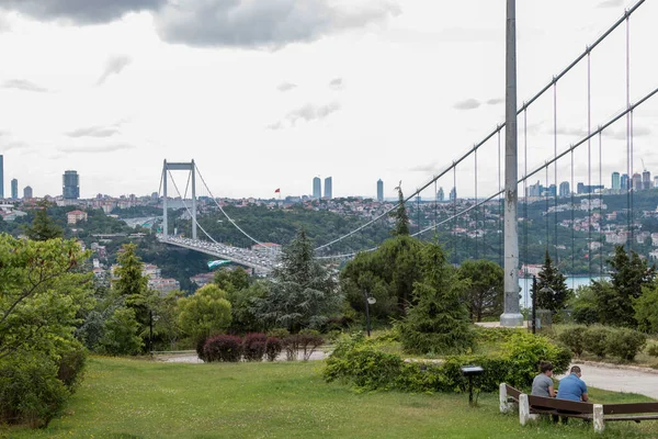 Istanbul Turquía Junio 2021 Bósforo Estambul Otagtepe Estambul Turquía — Foto de Stock