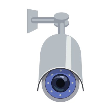 Kamera CCTV vektör simgesi. Çizgi film vektör simgesi beyaz arkaplan kamerasında izole edildi..