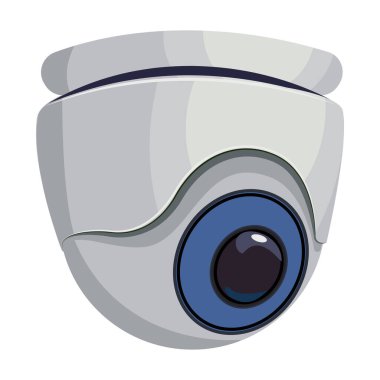 Kamera CCTV vektör simgesi. Çizgi film vektör simgesi beyaz arkaplan kamerasında izole edildi..