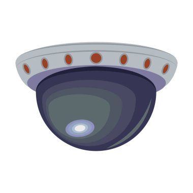 Kamera CCTV vektör simgesi. Çizgi film vektör simgesi beyaz arkaplan kamerasında izole edildi..