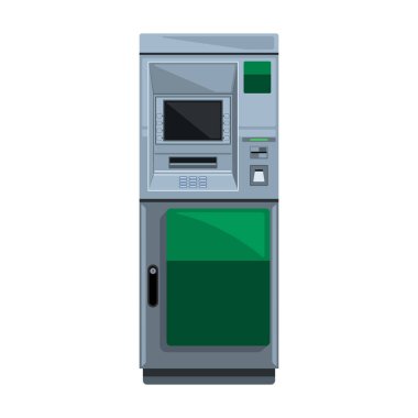 Terminal vektör simgesi. Çizgi film vektör simgesi beyaz arkaplan terminalinde izole edildi.