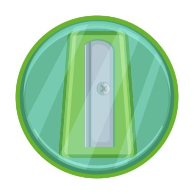 Keskinleştirici vektör simgesi. Çizgi film vektör simgesi beyaz arkaplan bileyicisinde izole edildi.