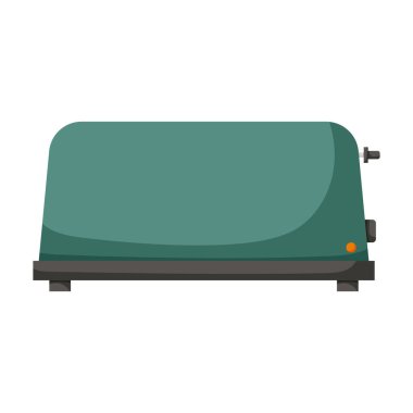 Tost makinesi vektör simgesi. Çizgi film vektör simgesi beyaz arkaplan tost makinesinde izole edildi.