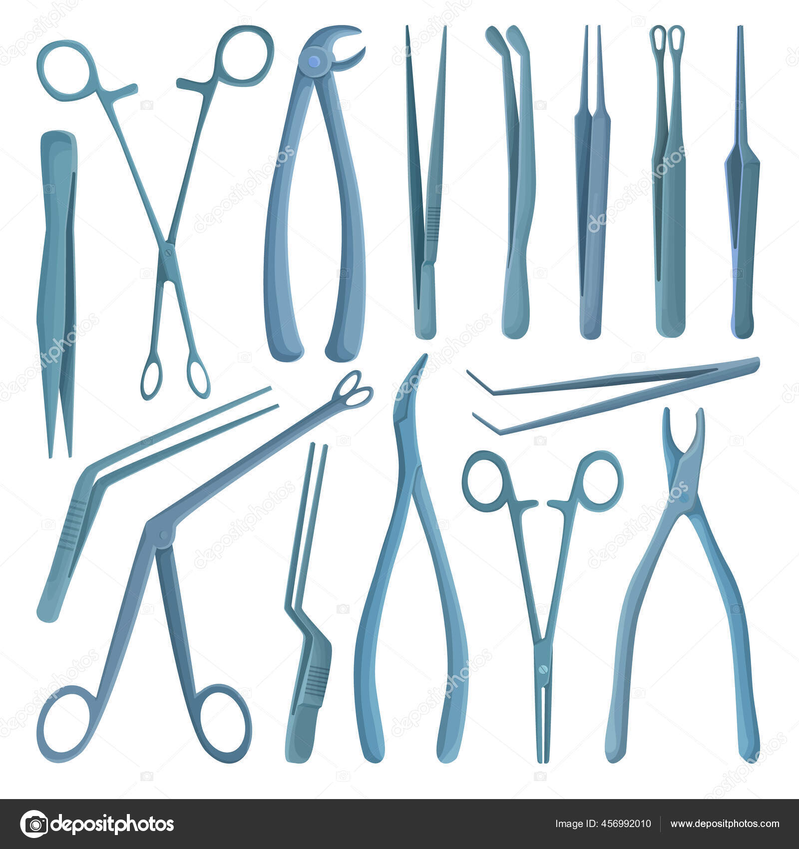 Conjunto de ícones de ferramentas médicas. conjunto de desenhos animados de  ícones de vetor de ferramentas médicas conjunto isolado