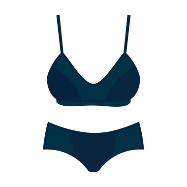 İç çamaşırı vektör simgesi. Beyaz arka plan iç çamaşırında izole edilmiş çizgi film vektör simgesi..