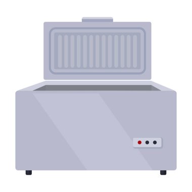 Dondurucu vektör simgesi. Karikatür vektör simgesi beyaz arkaplan dondurucusunda izole edildi.