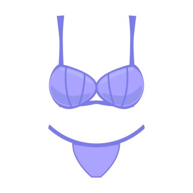 İç çamaşırı vektör simgesi. Beyaz arka plan iç çamaşırında izole edilmiş çizgi film vektör simgesi..