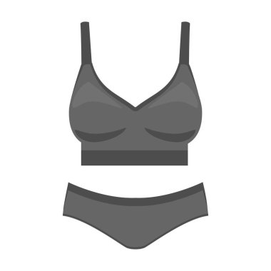 İç çamaşırı vektör simgesi. Beyaz arka plan iç çamaşırında izole edilmiş çizgi film vektör simgesi..