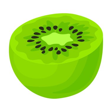 Kivi vektör simgesi. Çizgi film vektör simgesi beyaz arkaplan kivisinde izole edildi.