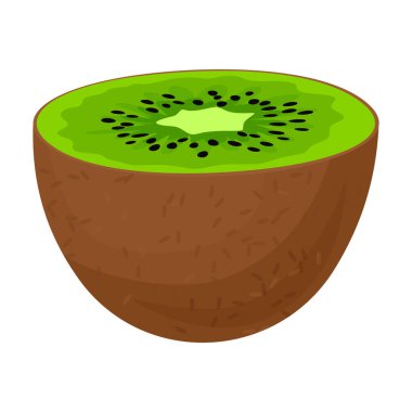 Kivi vektör simgesi. Çizgi film vektör simgesi beyaz arkaplan kivisinde izole edildi.