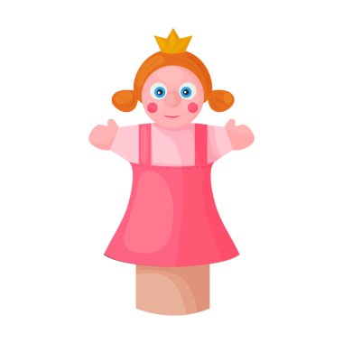 Tiyatro kuklaları vektör simgesi. Çizgi film vektör simgesi beyaz arka plan kuklalarında izole edilmiş..