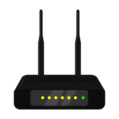 Yönlendirici vektör simgesi. Çizgi film vektör simgesi beyaz arkaplan yönlendiricisi üzerinde izole edildi.