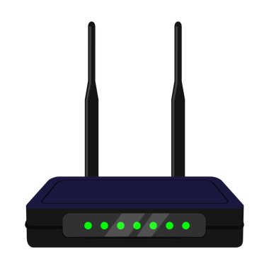 Yönlendirici vektör simgesi. Çizgi film vektör simgesi beyaz arkaplan yönlendiricisi üzerinde izole edildi.