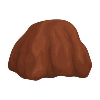 Çikolata vektörü simgesi. Beyaz arkaplan çikolatasına izole edilmiş çizgi film vektör simgesi..