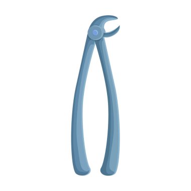 Forseps vektör simgesi. Çizgi film vektör simgesi beyaz arka plan forsepslerinde izole edildi.