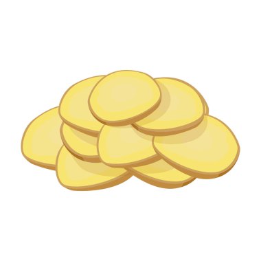 Ginger vektör simgesi. Çizgi film vektör simgesi beyaz arkaplan zencefilinde izole edildi.